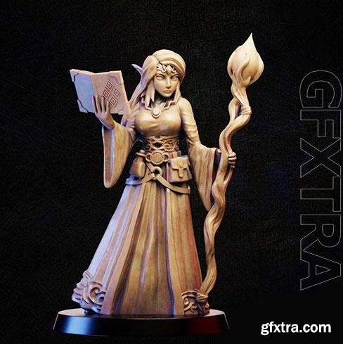  3D Print Model Elf mage