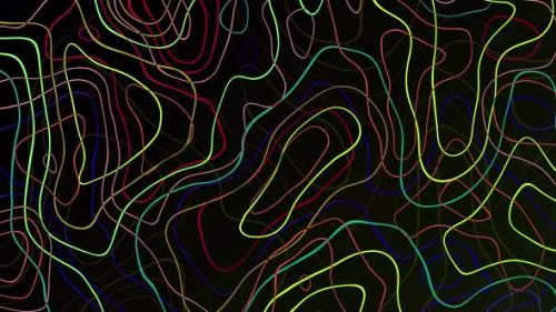 Videohive - Line wave background animation. abstract colorful line wave background. Vd 1867 - 37834932 - 37834932