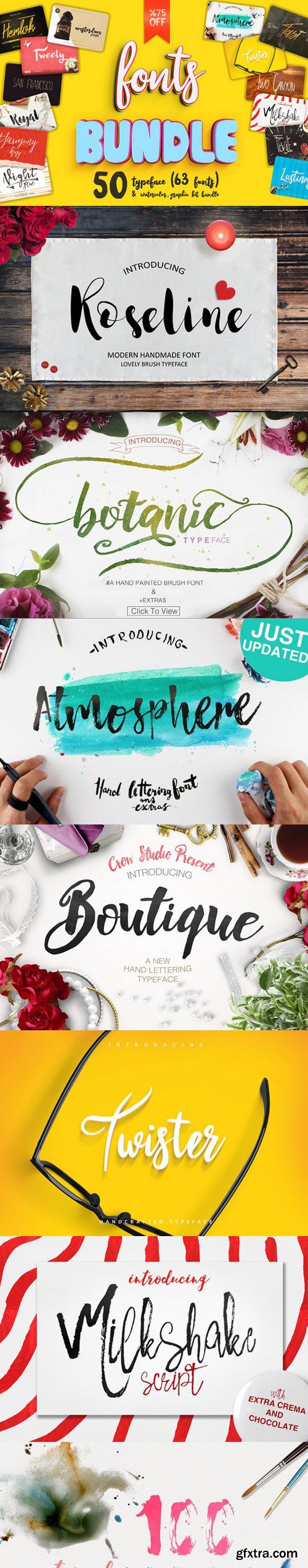 50 Big Font Bundle