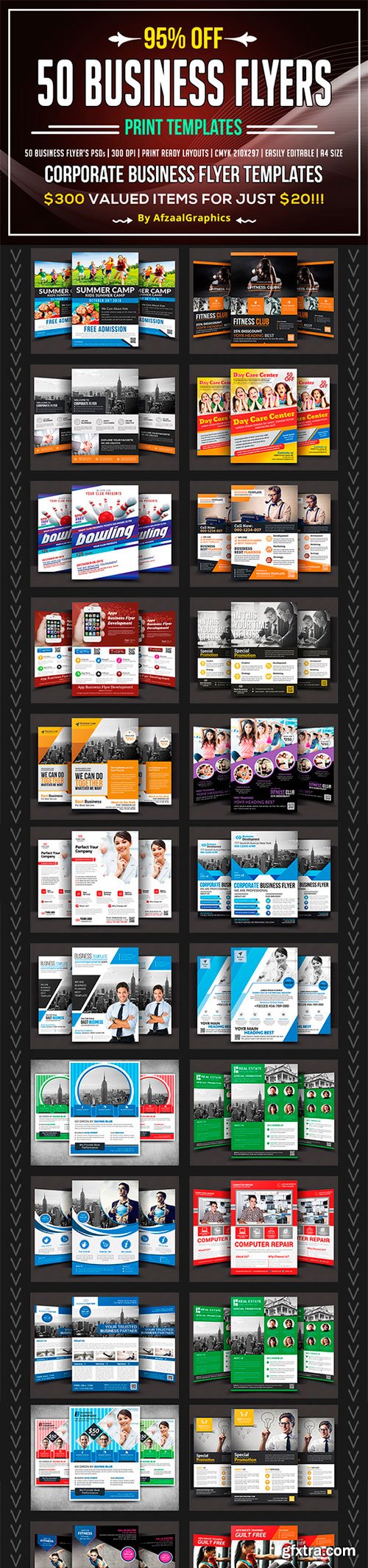 50 Corporate Business Flyers Bundle