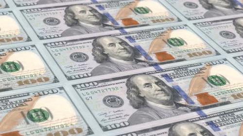 Videohive - One Hundred US Dollar Bill United States Infinite Loop 4K Resolution - 37836732 - 37836732