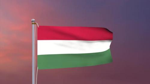 Videohive - Hungary Flag 4k - 37848013 - 37848013