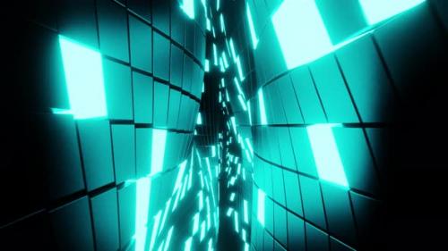 Videohive - 3D animation loop. Abstract technology wave background with glowing lights. Technology and Sci-Fi - 37849024 - 37849024