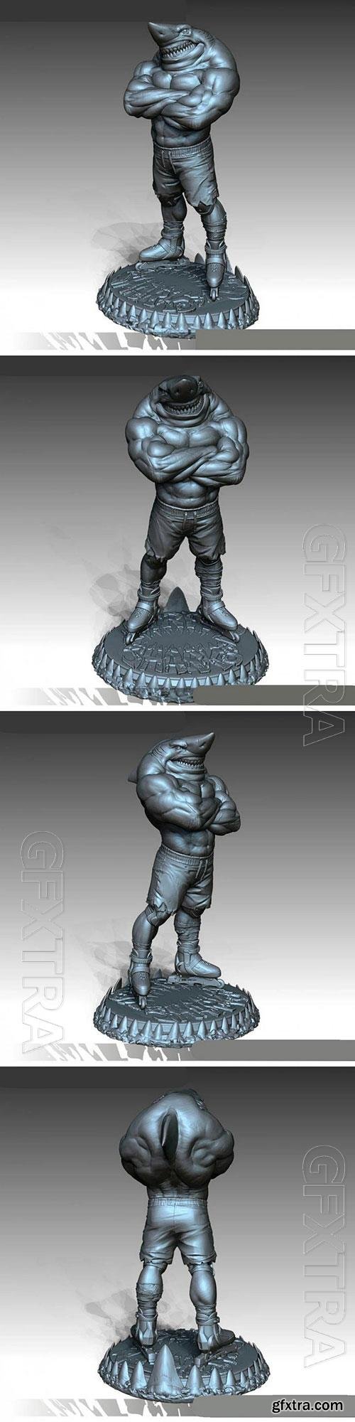  3D Print Model Shark Man