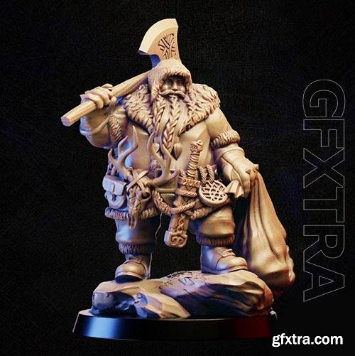  3D Print Model Barbarian merchant