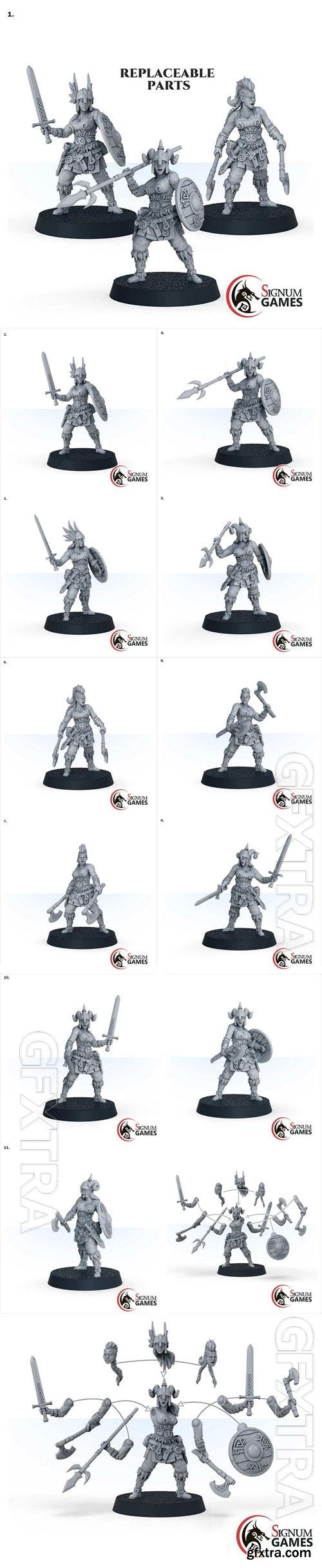  3D Print Model Signum - Skagard Shield Maiden