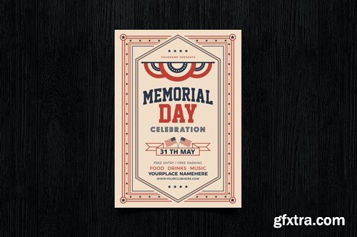 Memorial Day Flyer B3V94VN