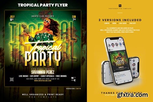 Tropical Party Flyer