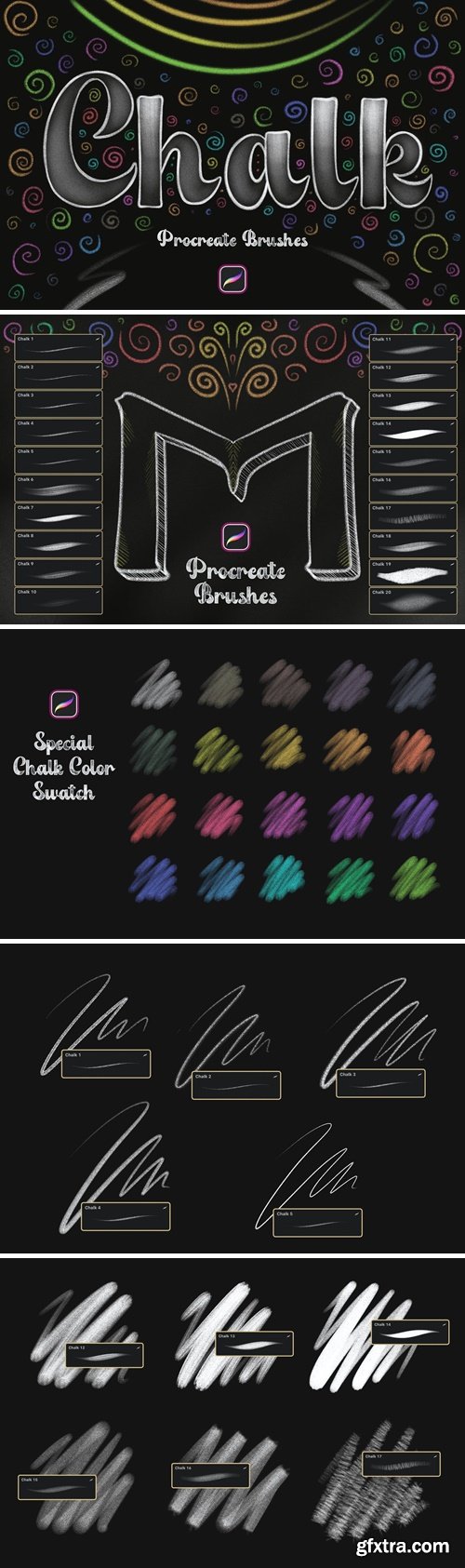 Chalk Procreate Brushes