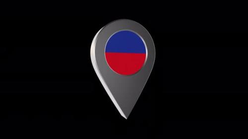 Videohive - 3d Animation Map Navigation Pointer With Flag Of Gliwice (Poland) With Alpha Channel - 4K - 37780848 - 37780848