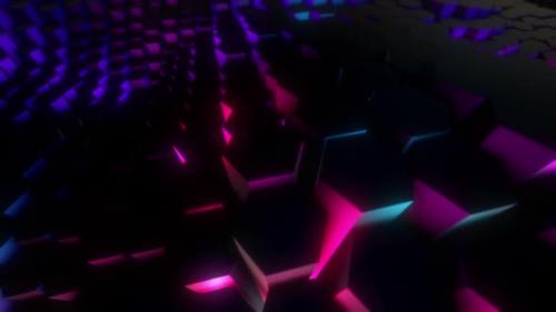 Videohive - Dark Hexagons Wave - 37804838 - 37804838