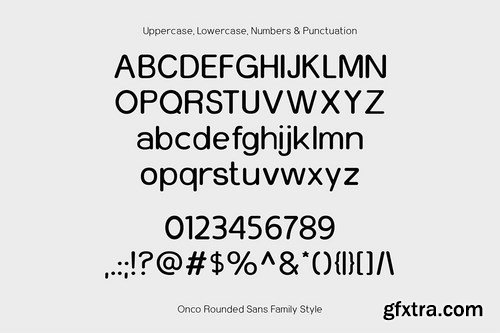 Onco - Rounded Sans Family Font