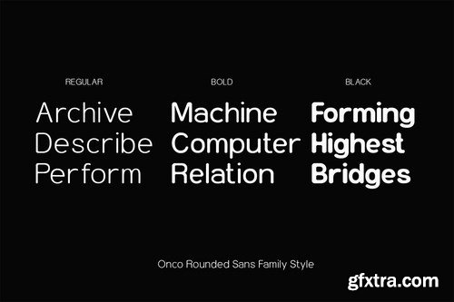 Onco - Rounded Sans Family Font