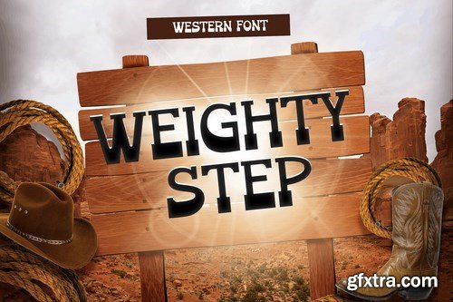 Weighty Step – Kids Western Font