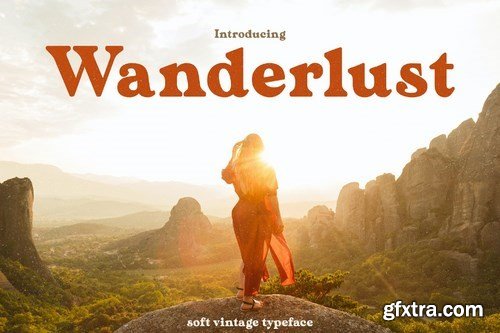 Wanderlust - Soft Vintage Typeface