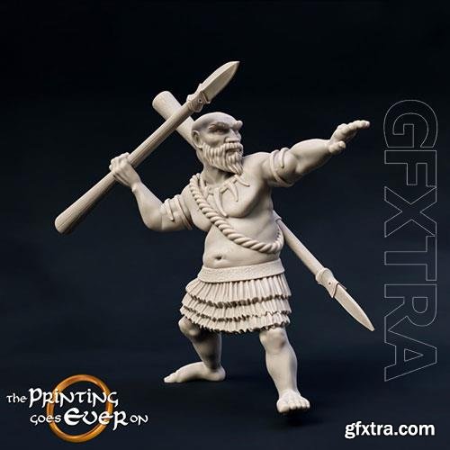 3D Print Model Woodwose Spearman Version B