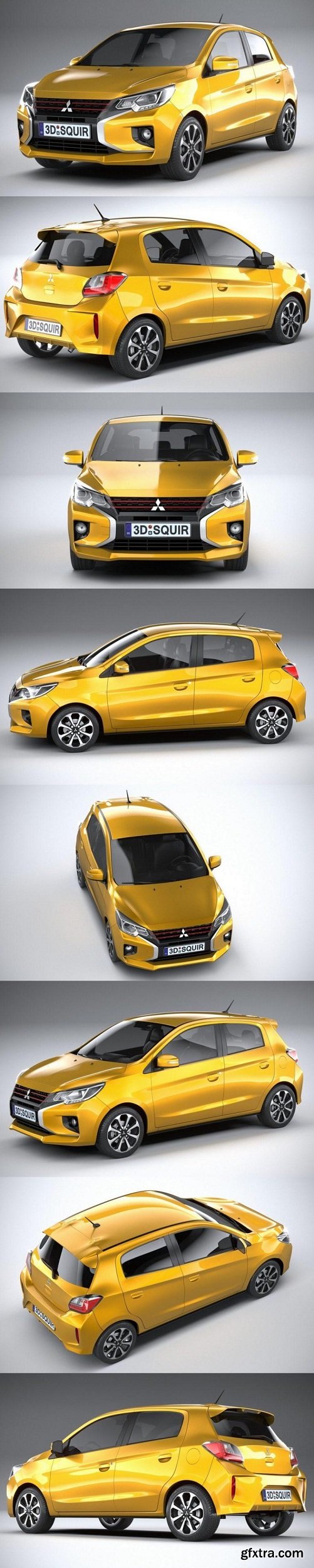 Mitsubishi Mirage 2020 3D Model