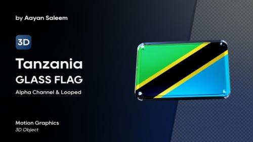 Videohive - Tanzania Flag 3D Glass Badge - 37904944 - 37904944