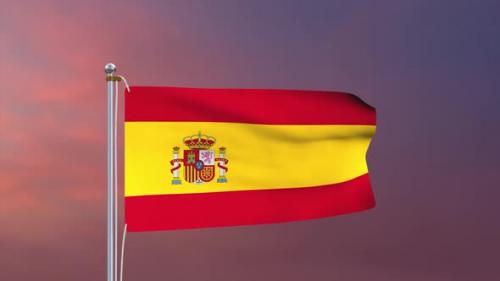 Videohive - Spain Flag - 37917701 - 37917701