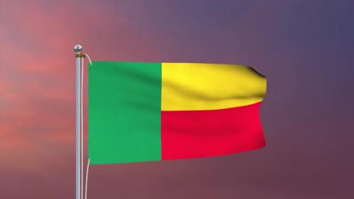 Videohive - Benin Flag - 37917876 - 37917876