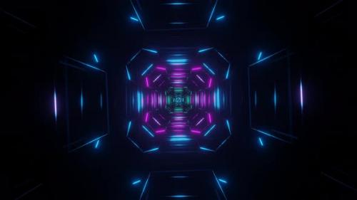 Videohive - 3d Abstract Neon Creative Background - 37919239 - 37919239