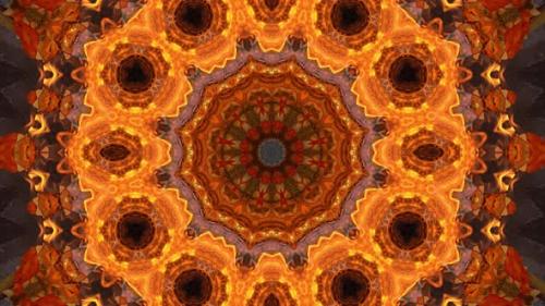 Videohive - Abstract mandala fire animation - 37922810 - 37922810