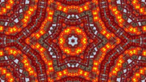 Videohive - Red lantern abstract kaleidoscopic - 37922811 - 37922811