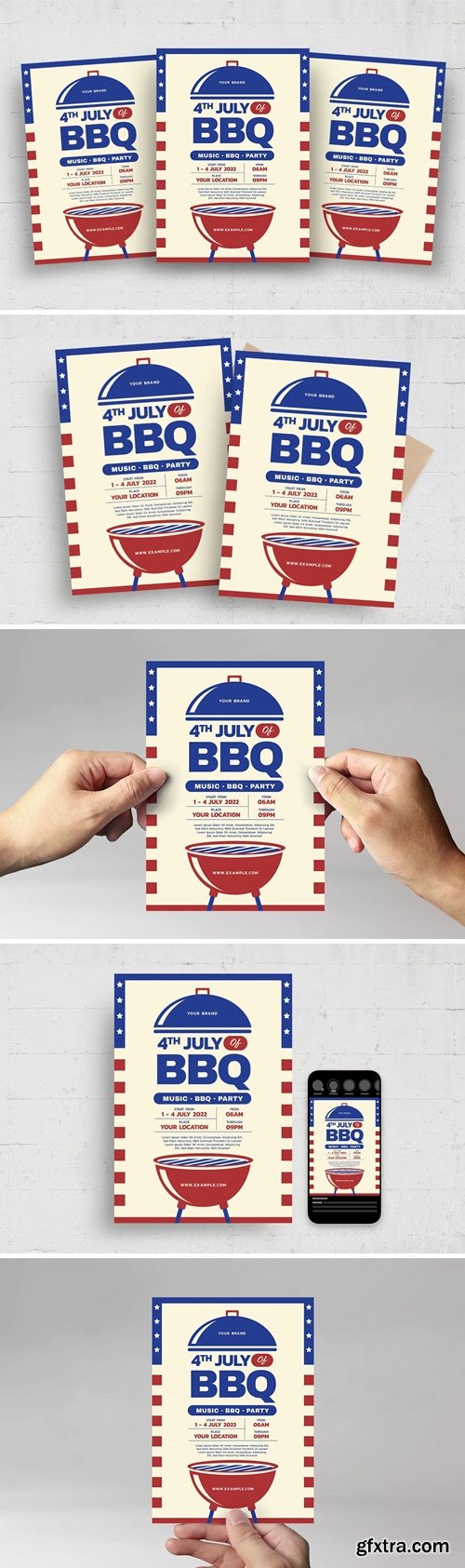 4th of July BBQ Flyer EF7K9GC