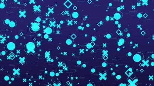 Videohive - Memphis geometric shapes, crosses, dots and squares, motion abstract business and corporate style - 37926374 - 37926374