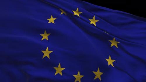 Videohive - Europe EU Flag. Seamless Looping Animation. 4K High Definition Video - 37927487 - 37927487