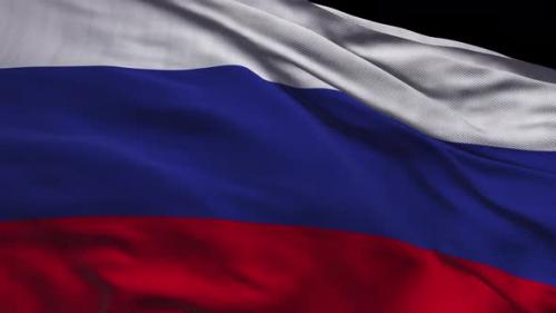 Videohive - Seamless Russian Flag waving in wind detailed fabric texture. RussiaFlag Waving (loopable) - 37927489 - 37927489