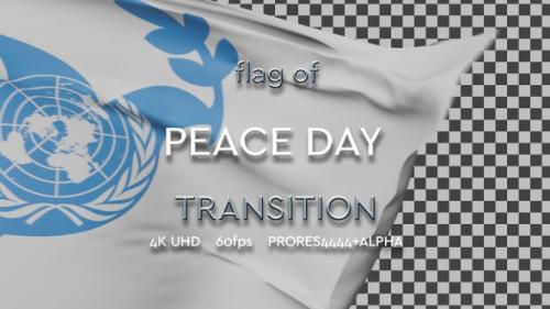 Videohive - Flag of Peace Day transition | UHD | 60fps - 37928747 - 37928747