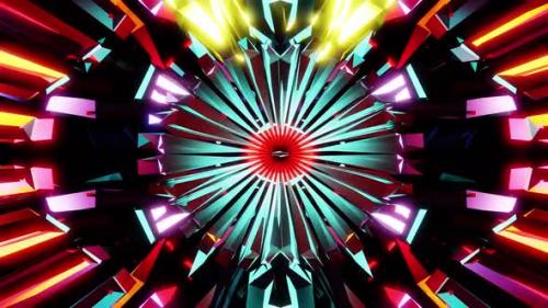 Videohive - Amazing View Party Kaleidoscope Carnival Background Vj Loop HD - 37901269 - 37901269