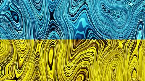 Videohive - Ukraine Support Paint Background Vj Loop HD - 37901274 - 37901274