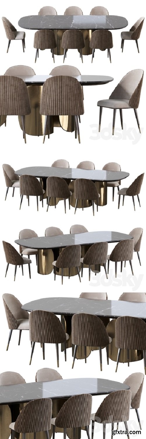 Oscar Opera Contemporary Table and Chair Diva Sb