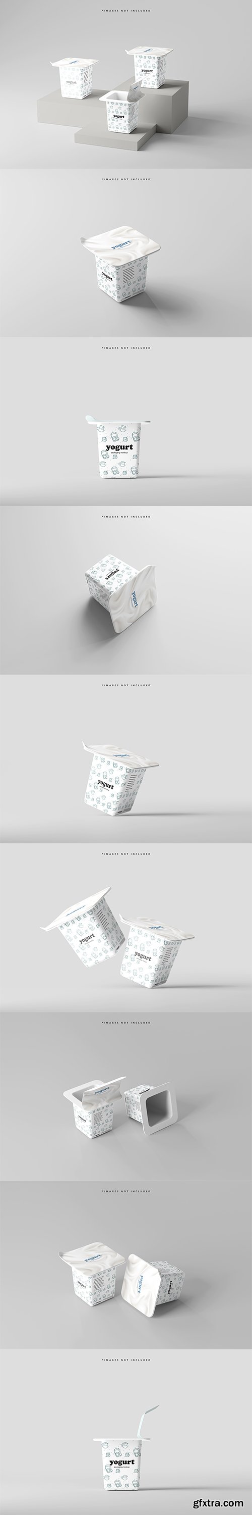 Yogurt or ice cream cup mockup