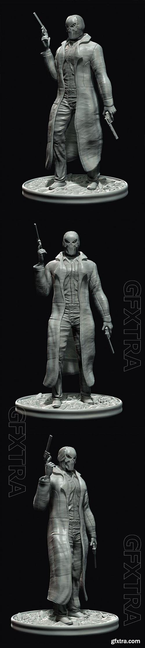 Punisher Noir 3D Print Model 
