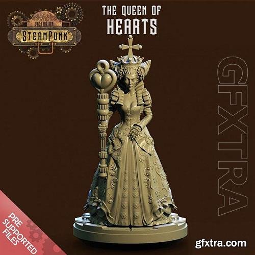 Queen of Hearts 3D Print Model 