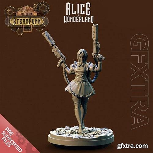 Alice in Wonderland 3D Print Model 