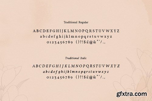 Traditional and Exceptional Font Duo