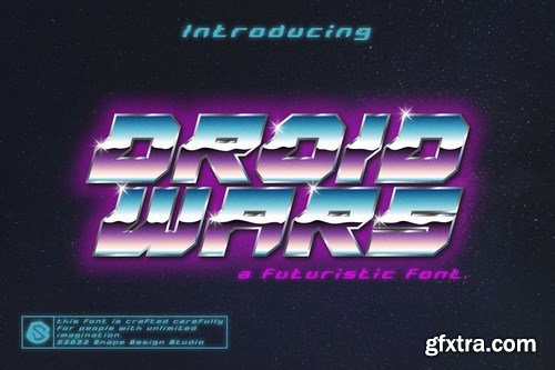 Droid Wars - Futuristic Font