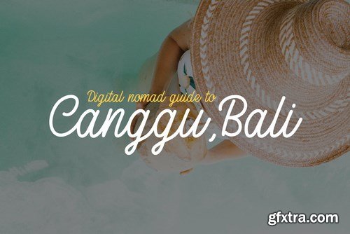 Canggu - Monoline Script Typeface