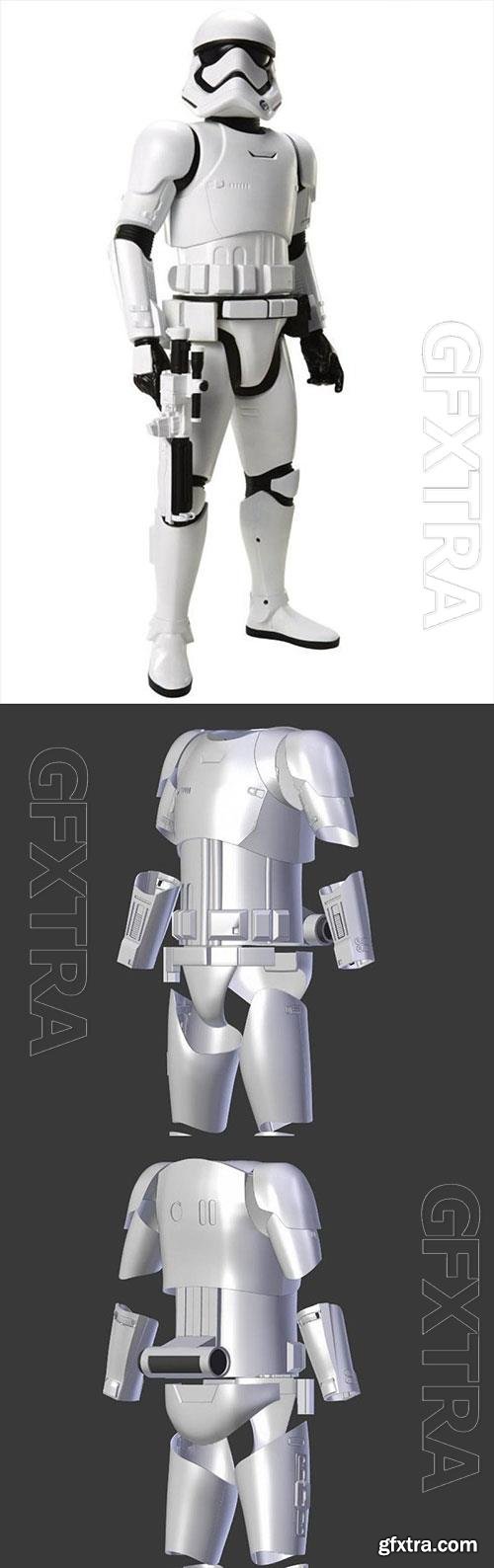 New Order StormTrooper Wearable OBJ 3D Print Model 