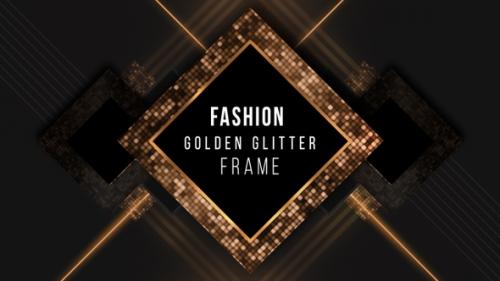 Videohive - Fashion Golden Glitter Frame - 37849899 - 37849899