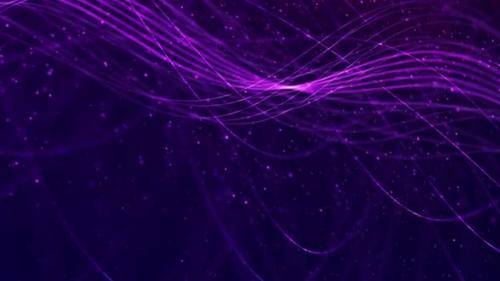 Videohive - Motion Graphics Background Animation Purple Stars 04 - 37935159 - 37935159