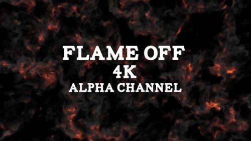 Videohive - Flame Off Alpha Channel 4K - 37936146 - 37936146