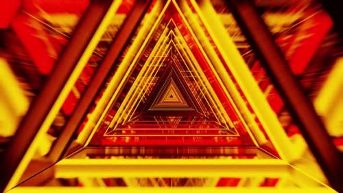 Videohive - Red Fire Triangle Vj Loop Background HD - 37937313 - 37937313