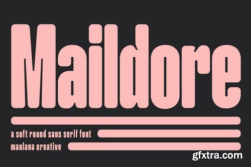 Maildore Soft Round Sans Serif Font