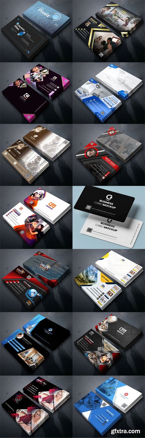 Best Of 20 Professional Multipurpose Business Cards PSD Templates