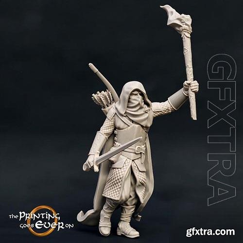 Ranger with Sword Version A 3D Print Model 